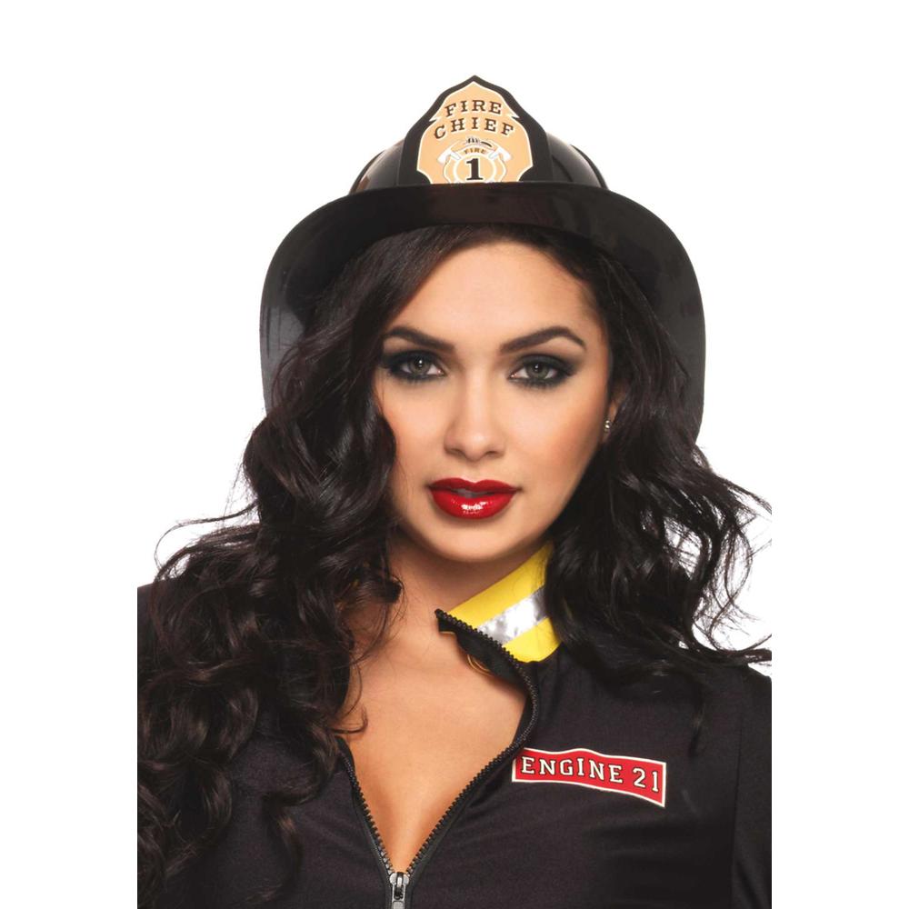 Leg Avenue - Fireman Hat Casque de costume - Noir